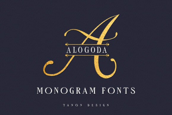 Alogoda Monogram: A Charming Font for Elegant Branding