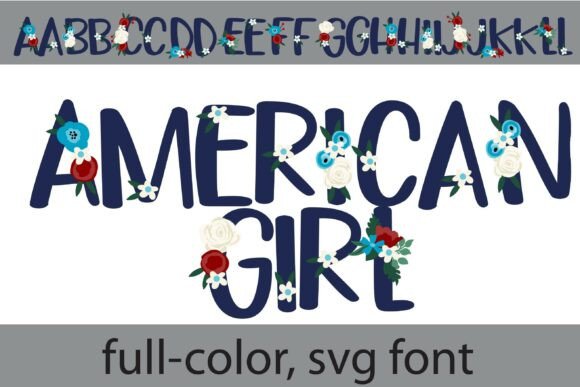 American Girl Font: Whimsical Color Typography for Web Design