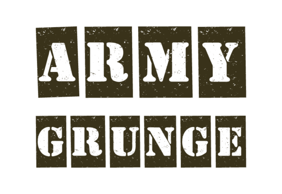 Army Grunge: A Distinctive Display Font for Web Design