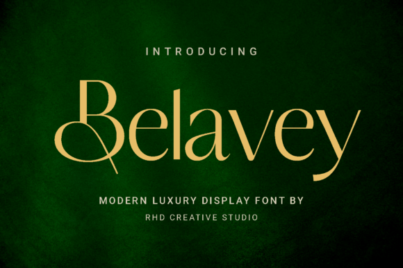 Belavey: A Refined Font for Elegant Handmade Creations