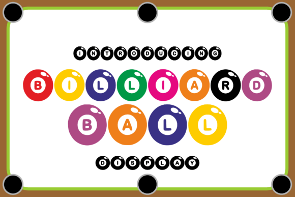 Billiard Ball: A Whimsical Font for Crafters and Designers