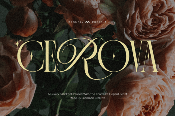 Cerova Font: Elevating Luxury Campaign Visuals