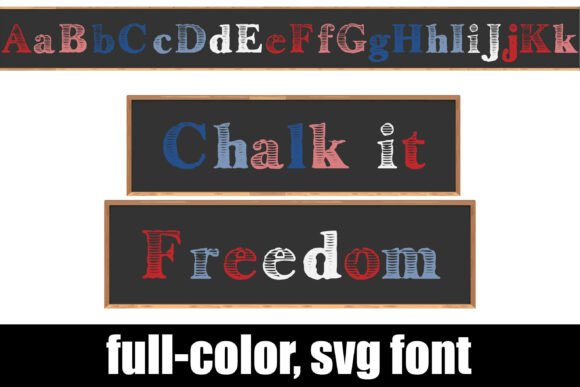 Chalk It Freedom Font for Patriotic Small Business Branding