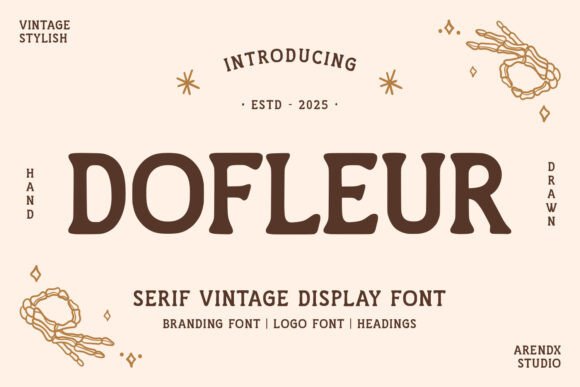 Discover Dofleur: A Vintage Serif Font for Elegant Branding