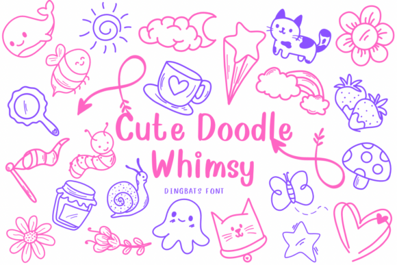 Discover the Charm of Cute Doodle Whimsy Font