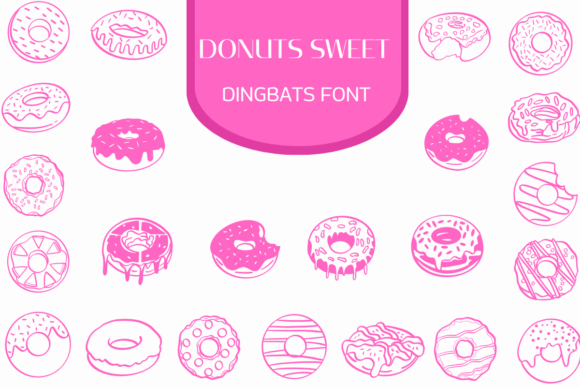 Donuts Sweet: A Charming Dingbats Font for Creative Projects