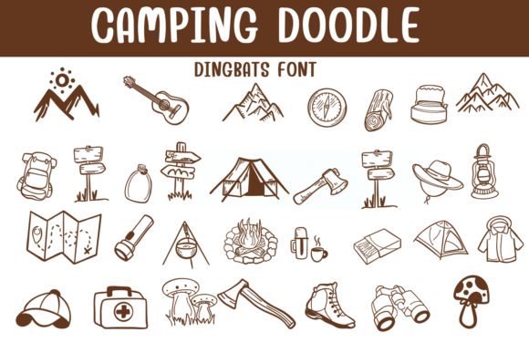 Enhance Your Brand with Camping Doodle Font