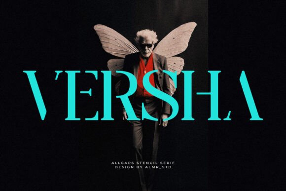 Enhance Your Brand with Versha: A Stencil Serif Font