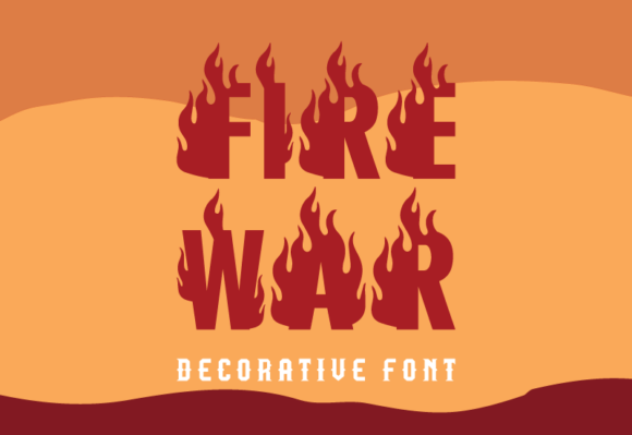 Fire War: Ignite Your Web Design with a Bold Decorative Font