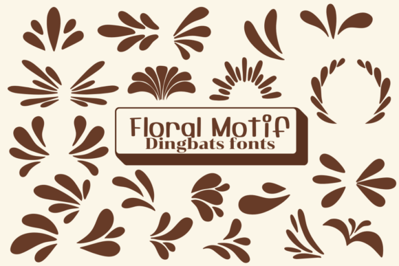 Floral Motif: A Beautiful Dingbat Font for Crafters
