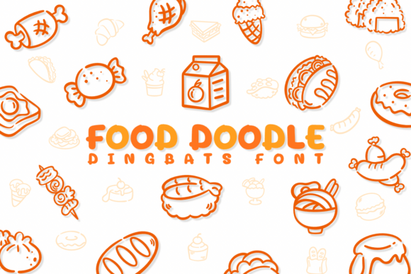 Food Doodle: A Quirky Font for Creative Branding