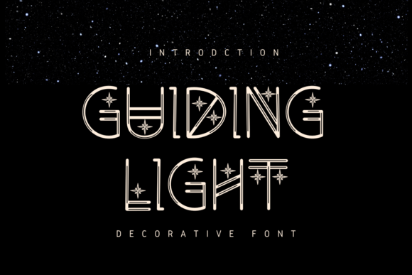 Guiding Light: A Celestial Font for Elegant Publishing