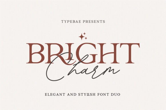 Introducing Bright Charm: A Refined Serif and Script Font Duo