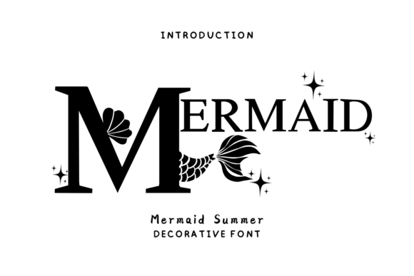 Mermaid Summer: A Decorative Font for Editorial Elegance