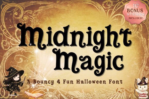 Midnight Magic: The Perfect Font for Spooky and Retro Branding