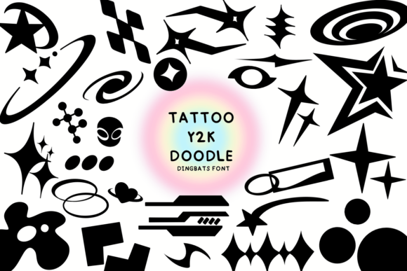 Tattoo Y2k Doodle: A Playful Font for Creative Projects