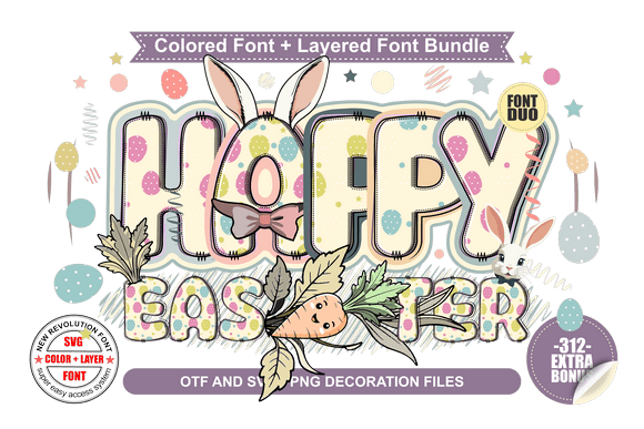 Transform Your Brand with Happy Easter Bundle Font