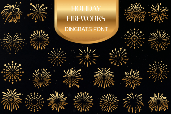 Transform Your Brand with Holiday Fireworks Font
