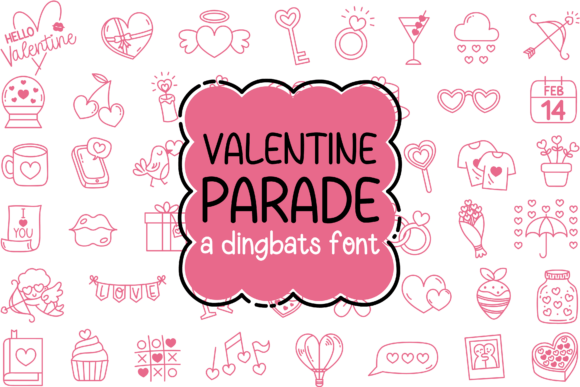 Valentine Parade: A Whimsical Font for Romantic Web Designs